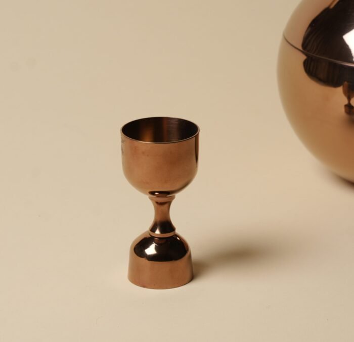 Coppercrest Measure-Elegant Polished Gold Cocktail Jigger - Precision Dual Spirit Measure-Stainless Steel Cocktail Measure for Home Bar - Image 1