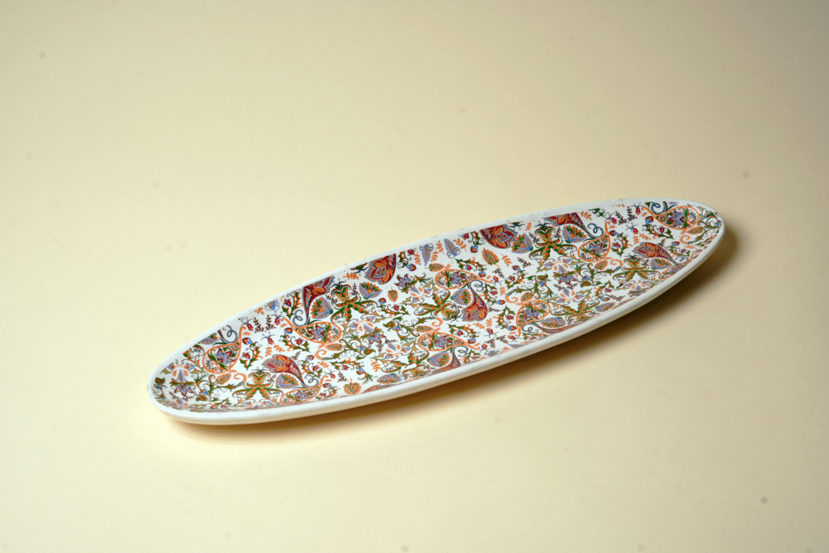 Blush Bloom Platter | Elegant Serving Tray | Intaryaa