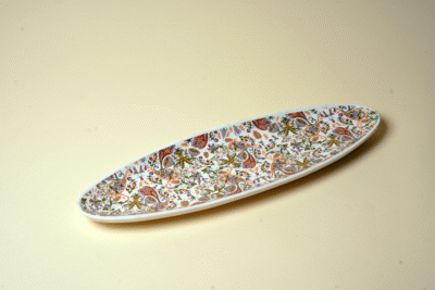 Blush Bloom Platter | Elegant Serving Tray | Intaryaa