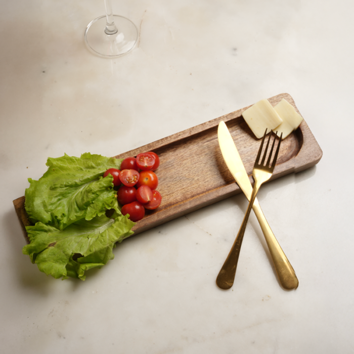 Timbercraft Entertainer Platter -Wood Serving Board – Narrow Long Tapas & Sushi Platter for Modern Kitchen Decor - Image 2