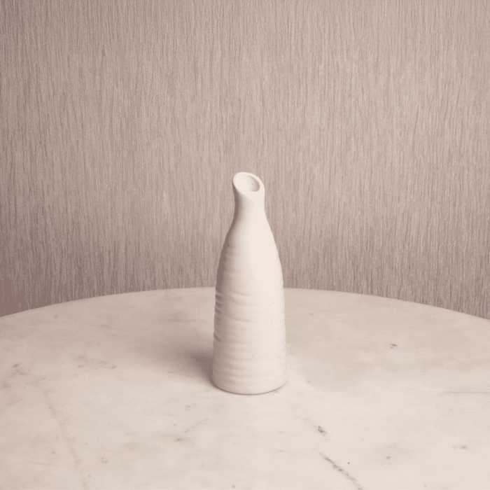 Ivory Bloom Stem Vase | Minimalist Single Stem Vase | Intaryaa