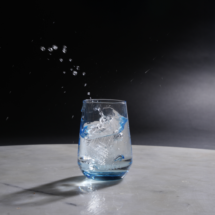 Bluemist Juice Glasses | Vibrant Blue Tinted Drinkware | Intaryaa