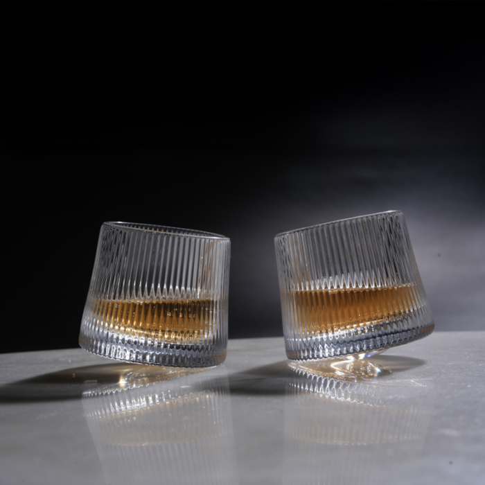Whirlline Glass Set – 360 Rotatable Modern Drinkware Set of 6 - Image 3
