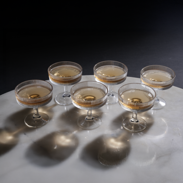 Crystal Martini Set | Luxury Cocktail Barware | Intaryaa