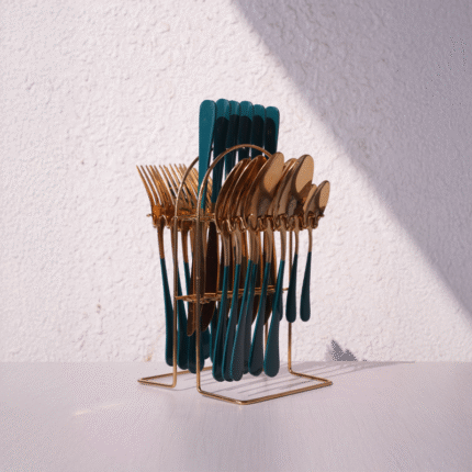 Emerald Gold Cutlery Set