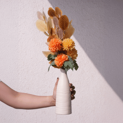 Ivory Bloom Stem Vase