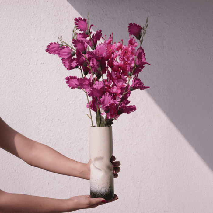 Eternal Loop Vase | Sculptural Modern Ceramic Vase | Intaryaa