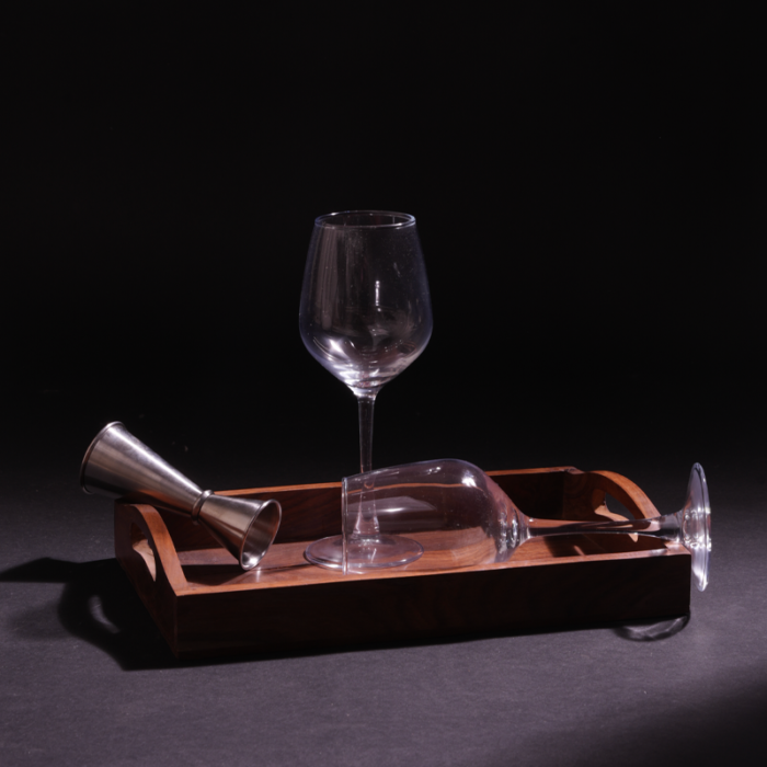 Twin Aura Wine Glasses – Elegant Modern Drinkware Set of 2 - Image 2