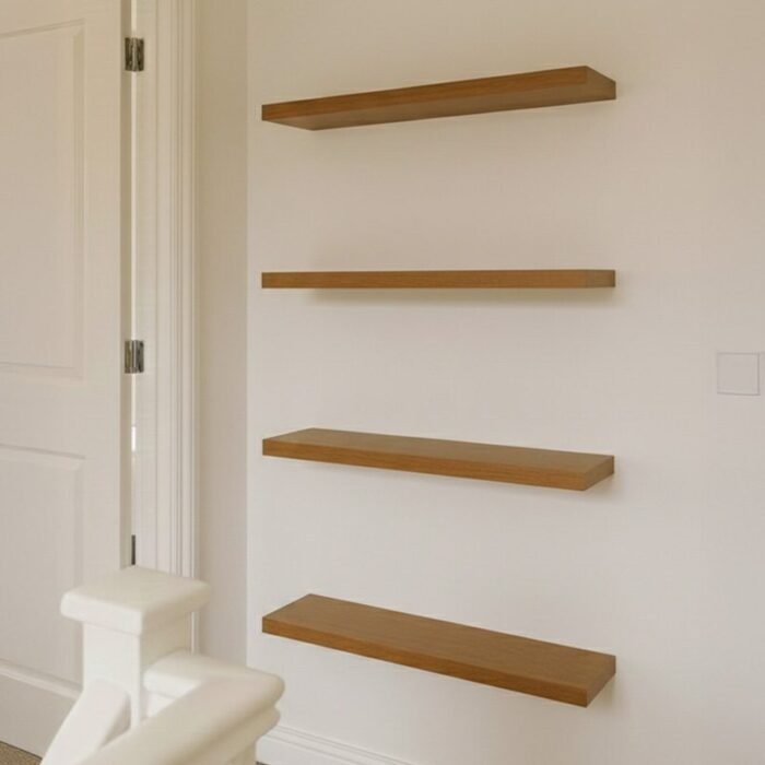 Ami wall shelf installed in living room wall décor