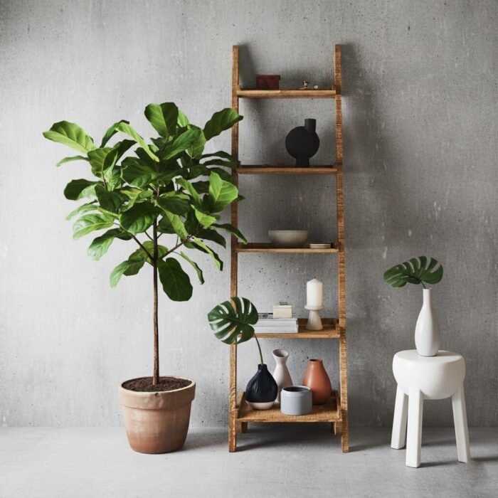 Ladder Wall Shelf - Image 1