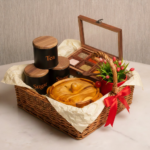 The Indigo Regal luxury hosting gift hamper box by Intaryaa