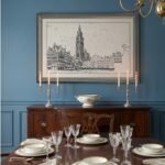 Heritage Skyline | Vintage European Architecture Wall Art | Intaryaa