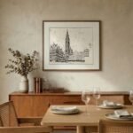 Heritage Skyline | Vintage European Architecture Wall Art | Intaryaa