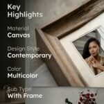 Framed minimalist illustration of a historic European cobblestone street for home decor