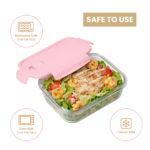 Leakproof Glass Lunch Box Set with Compartments (Set of 3)