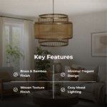 The Intaryaa Veranda Tiered Bamboo Pendant Ceiling Light - Image 3