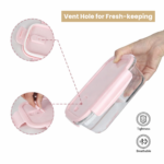 Leakproof Glass Lunch Box Set with Compartments (Set of 3)