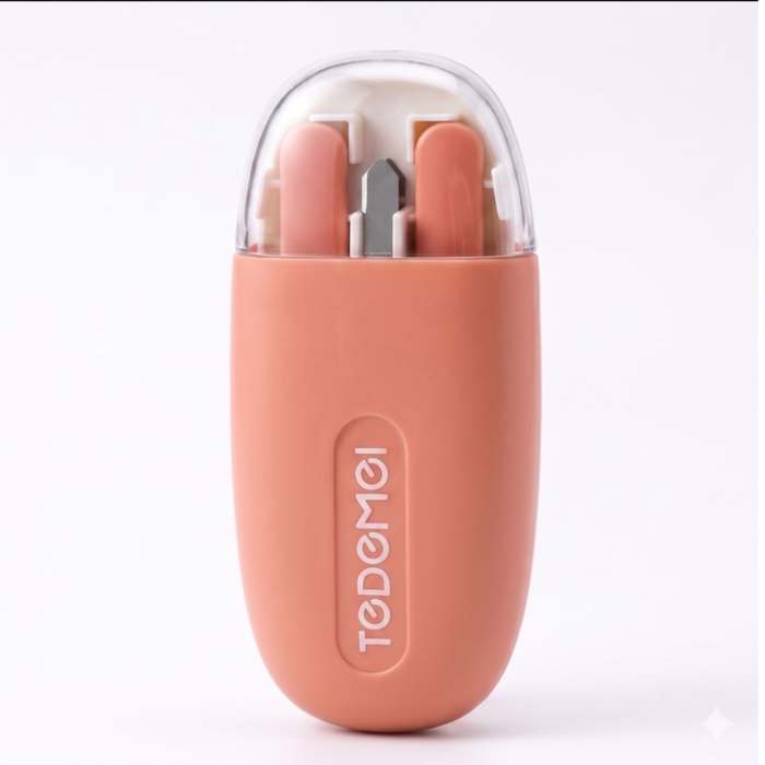 Portable Travel Cutlery Set with Case | Stainless Steel Spoon Fork Chopsticks Set for Office & Travel