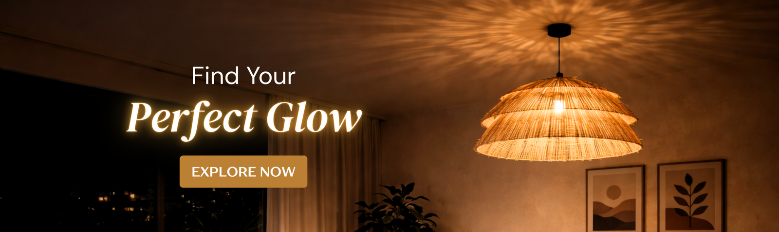 Warmly lit luxury living room with a modern ambient floor lamp and cozy seating by Intaryaa.