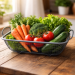 Stainless Steel Mesh Basket for Fruits & Vegetables with Handles | Washing & Draining Tray