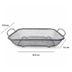 Stainless Steel Mesh Basket for Fruits & Vegetables with Handles | Washing & Draining Tray - Image 4